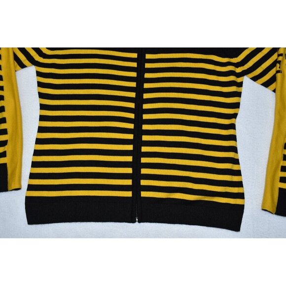 University of Missouri Emerson Street Unisex Sweater XL Yellow Cardigan Striped - Picture 4 of 12